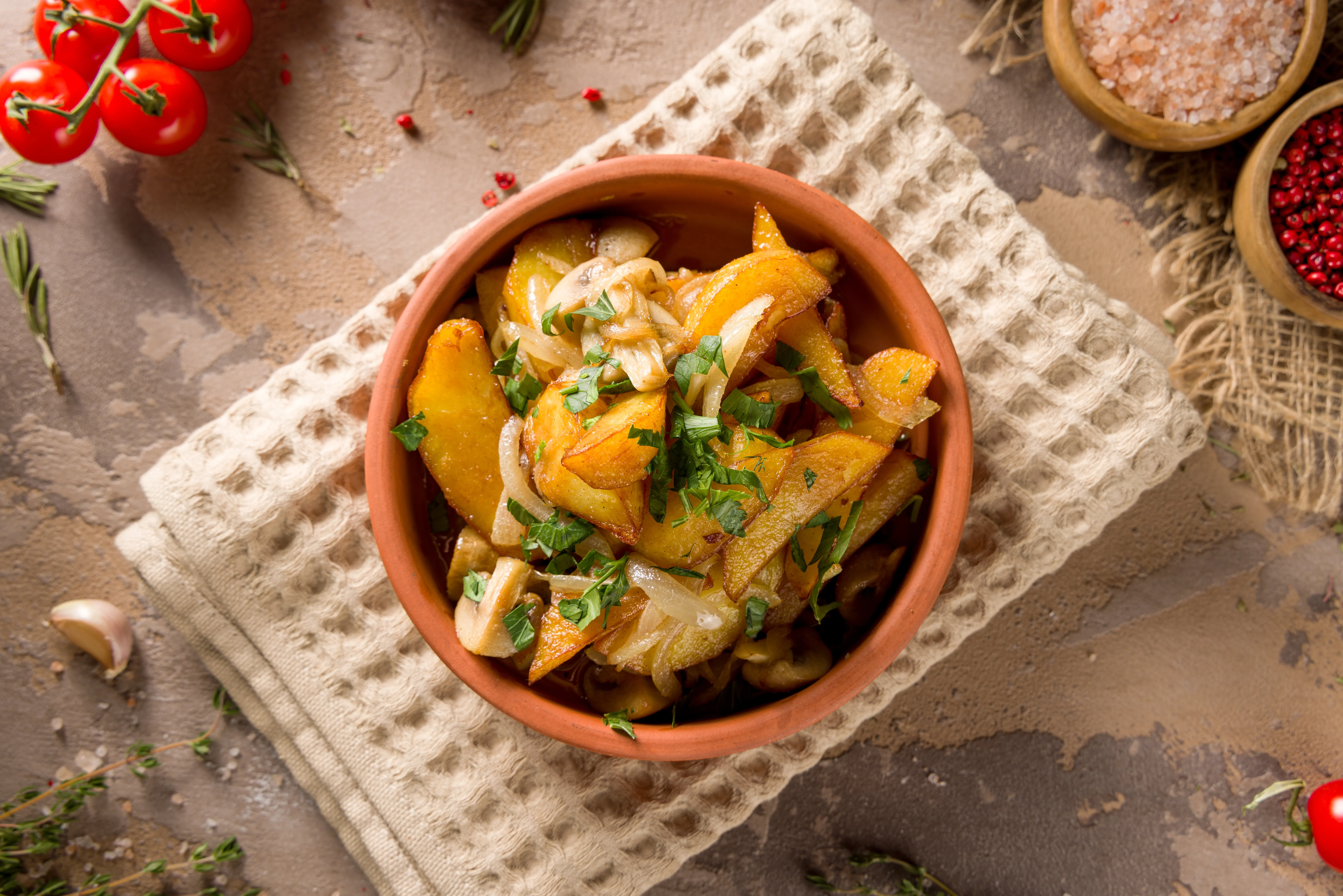 Картошка с грибами